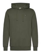 Knowledge Cotton Apparel Hood Basic Badge Sweat - Gots/Vegan Khaki Gre...