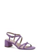 Women Sandals Sandal Med Klack Purple Tamaris