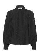 Nadiakb Shirt Tops Shirts Long-sleeved Black Karen By Simonsen