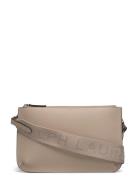 Lauren Ralph Lauren Leather Medium Landyn Crossbody Bag Beige