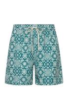 Les Deux Stan Aop Swim Shorts 2.0 Blå