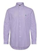 Polo Ralph Lauren Custom Fit Plaid Stretch Poplin Shirt Lila