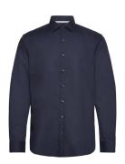 Michael Kors Poplin Stretch Modern Shirt Marinblå