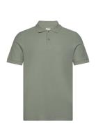 Mango 100% Cotton Pique Polo Shirt Grön