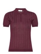 Rosemunde Knit Polo Burgundy