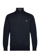 GANT Classic Cotton Half Zip Marinblå