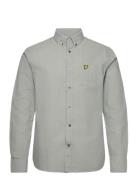 Lyle & Scott Cotton Linen Button Down Shirt Grå