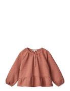 Alfia Blouse Shirt Tops Blouses & Tunics Pink Liewood