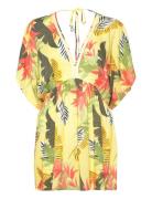 Top Tropical Party Beach Wear Yellow Desigual