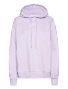 Calvin Klein Jeans Woven Label Over D Hoodie Lila