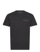 Heavyweight Organic Logo Tee Tops T-shirts Short-sleeved Black S.T. VA...