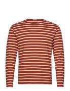 Striped Breton Shirt Héritage Tops T-shirts Long-sleeved Red Armor Lux