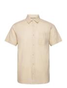 Inglow Tops Shirts Short-sleeved Beige INDICODE