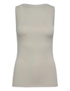 Calvin Klein Stretch Jersey Slim Tank Top Beige