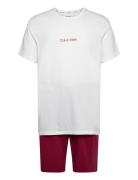 Calvin Klein S/S Short Set Burgundy