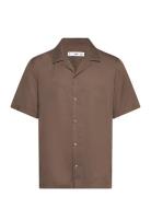 Mango Regular-Fit Shirt With Bowling Collar Brun