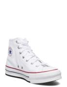 Converse Ctas Eva Lift Hi White/Garnet/Navy Vit