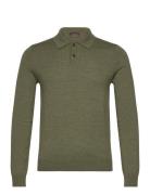 Morris Merino Polo Shirt Khaki Green