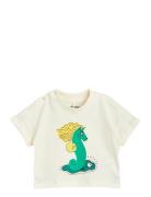 Unicorn Seahorse Sp Ss Tee Tops T-shirts Short-sleeved White Mini Rodi...