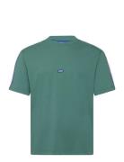 Neloy Tops T-shirts Short-sleeved Green HUGO BLUE