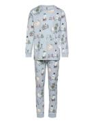 Lindex Pyjama Moomin Blå