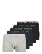 Jack & J S Jacanthony Trunks 5 Pack Ln Grå