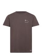 Patrick Organic Tee Tops T-shirts Short-sleeved Brown Clean Cut Copenh...