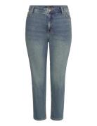 Lauren Women High-Rise Straight Ankle Jean Blå