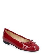 ALOHAS Oriana Onix Red Leather Ballet Flats Röd