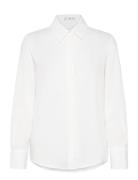 Mango Fluid Long-Sleeved Shirt Vit