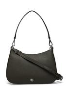 Lauren Ralph Lauren Crosshatch Leather-Danni 26-Sba-Med Khaki Green