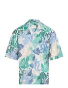 GANT Rel Camp Collar Sea Print Ss Shirt Multi/patterned