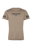 Björn Borg Borg Graphic T-Shirt Beige