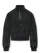 Kids Only Kogdonna L/S Half Zip Washed Ub Swt Grå