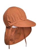 Melton Cap W/Neck - Solid Colour Brun