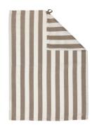 ERNST Kitchentowel Striped Mole/White Brun