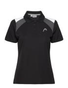 Head Club 22 Tech Polo Shirt Women Svart