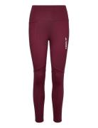 Adidas Terrex Terrex Multi Brushed Leggings Burgundy