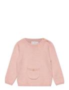 Mango Knit Cotton Sweater Rosa