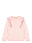 Mango Ruffle Knitted Sweater Rosa