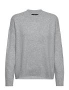 Mango Round-Neck Knitted Sweater Grå