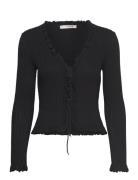 A-View Fabian Tie Cardigan Svart