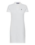 Polo Ralph Lauren Cotton Mesh Polo Dress Vit