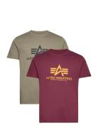 Alpha Industries Basic T 2 Pack Burgundy