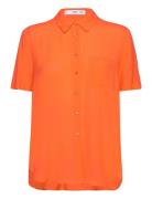 Mango Pocket Over Shirt Orange