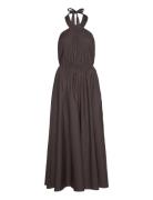 Rabens Sal R Sylvi - Poplin Halter Dress Svart