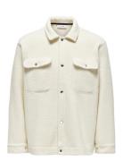 ONLY & SONS Onsemilio Teddy Overshirt Sweat Vd Vit