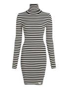 Calvin Klein Jeans Woven Label Tight Sweater Dress Svart