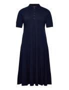 Lauren Women Cotton-Blend Polo Dress Marinblå