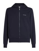 Calvin Klein Micro Logo Repreve Hoodie Jacket Marinblå